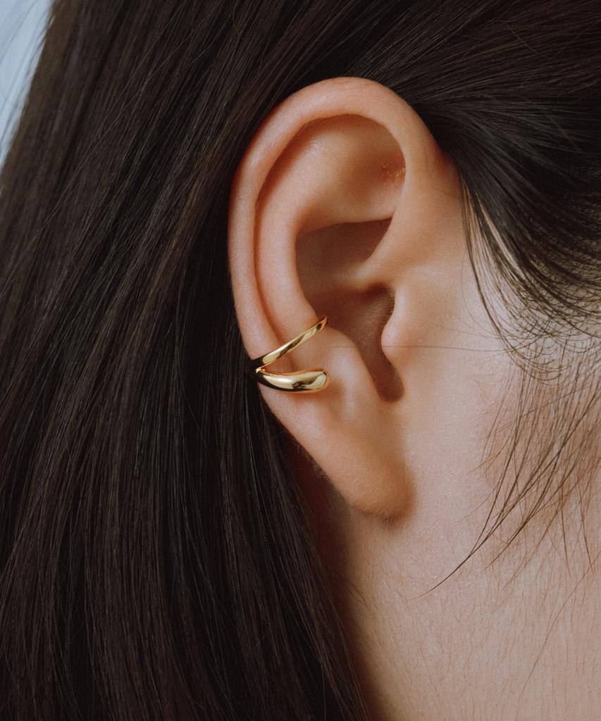 Novice Tokyo Mini Double Layered Ear Cuff / Gold