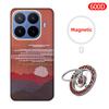 Per Xiaomi 17 T Pro/Xiaomi 17 T Custodia Tessuto Fibra Aramidica Kevlar Carbonio 600D 1500D Cover Rigida Sottile Magnetica Nera Sottile Leggera Rossa