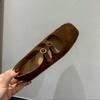 Fashion New Fashion Ladies Leather Flat Shoes Mary Jane Casual  Women Buckle Shoes Ladies Casaul Dress Low Heel Leather Shoes