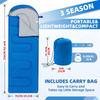 Underwood Aggregator Envelope Summer Sleeping Bag Compact 1 Person Camping Sleeping 3 Season Sleeping Comfortable Temperature to Easy Storage Pack For