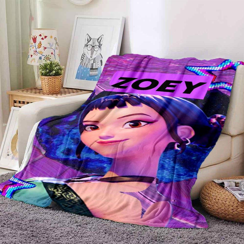 

1pc Hunter X Kopo group - Themed Flannel Blanket - Suitable for Bed, Home Decor, Graduation Gifts, Easter, Back to School, ChristmasA53 80cmx120cm(31inx47in)