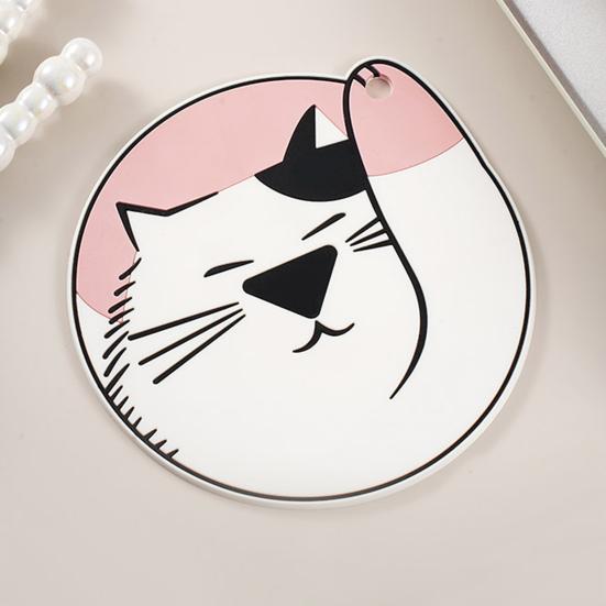 PVC Placemat, Cute Animal Heat Insulation Mat, Non Slip Scratch Resistant Coaster for Cups And Pots, Waterproof Table Protector