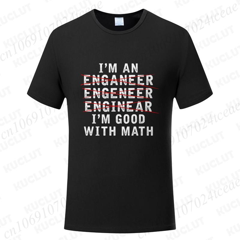 Vertrau mir ich bin ein Ingenieur Design T-Shirts für Männer Lustige Geek Buchstaben T-Shirts Programmierer Streetwear Lässig Kurzarm O-Ausschnitt T-Shirt