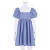 European and American New Sexy Square Collar Puff sleeve Dress Square Neck Bubble Sleeved Dress