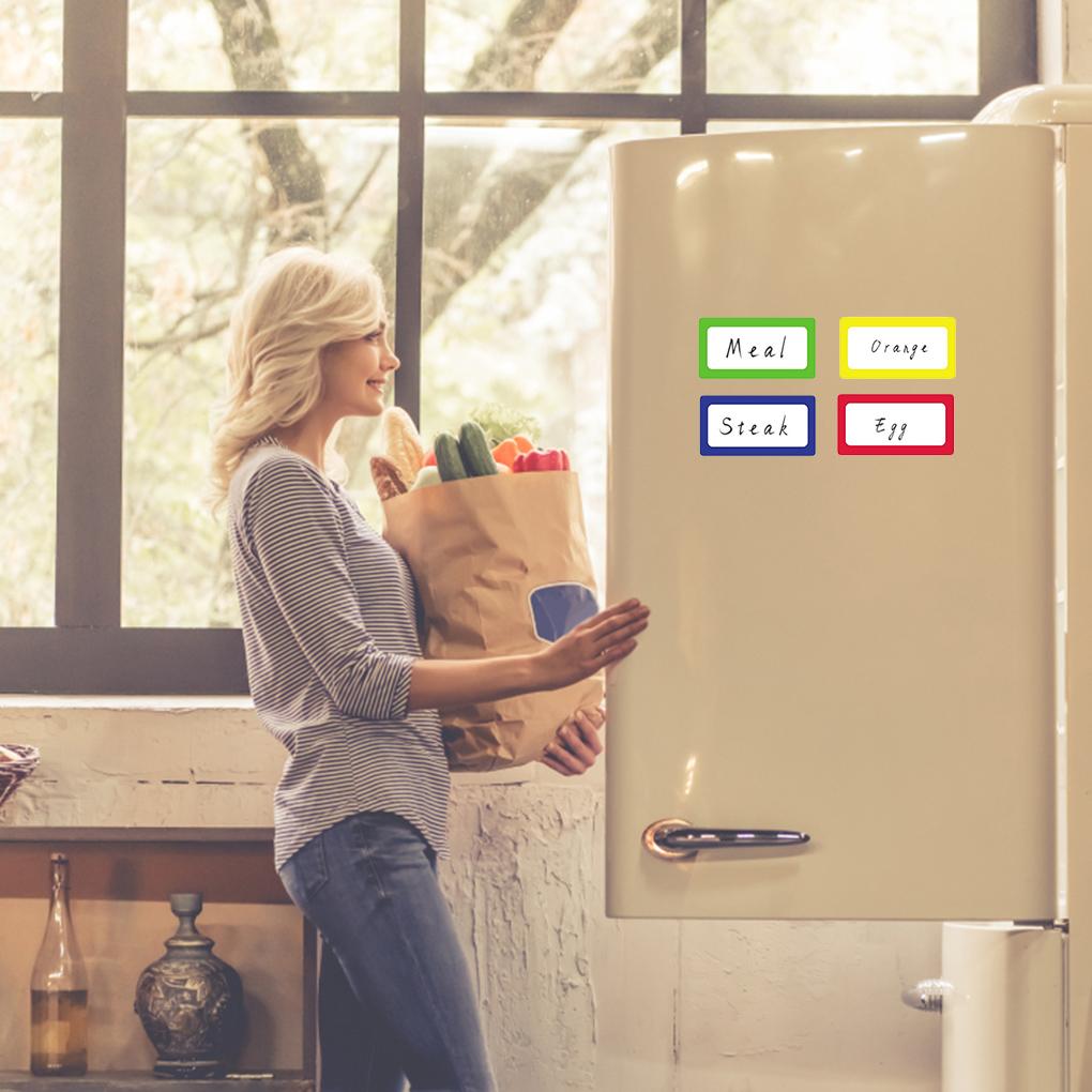 1 Set Magnetic Labels Reusable Self-Adhesive Tagboard Lightweight Tile Strong Adsorption High Definition Printing File Shelf