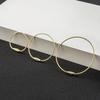 Set of 5 Gold Steel Wire Keychain Rings: Creative, Simple DIY Accessories