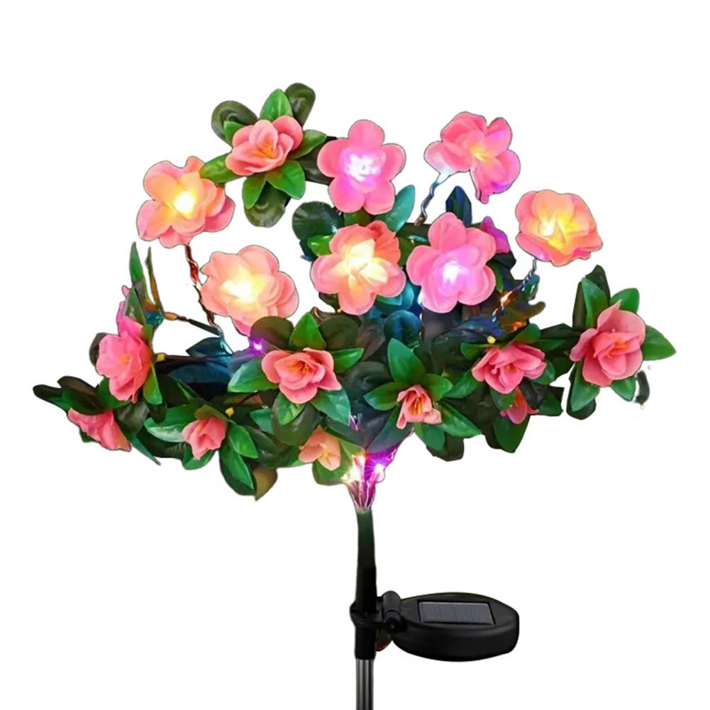 Waterproof Solar Flower Lamp Outdoor Garden Solar Light Elegant Solar Flower Lights for Garden Decor Ip65 Waterproof Automatic