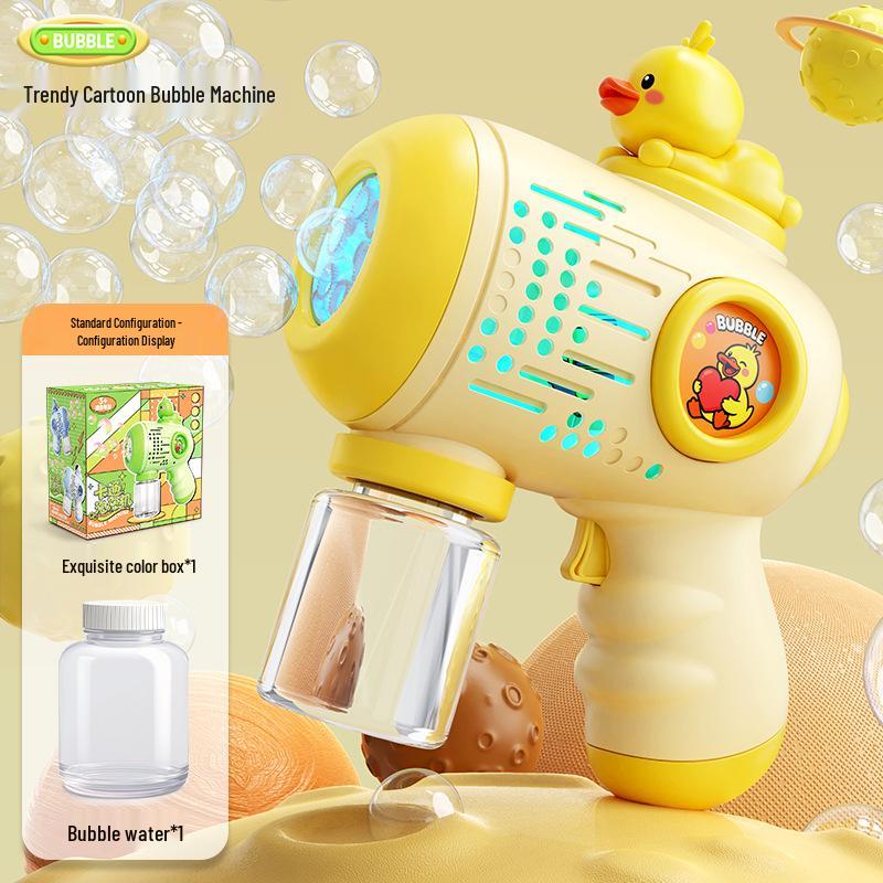 Gatling Bubble Gun: Automatic Electric Handheld Bubble Maker for Kids