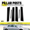 For Acura TL 2004-2008 Glossy Black Pillar Post Door Trim Accessories 6pcs/set A