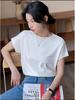 Women's Fashion Solid Color Short-Sleeved Top - 2025 Summer Collection