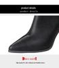Women's Genuine Leather Pointed Toe Ankle Boots, 2025 High Heel Stilettos for Autumn/Winter, Versatile Slimming Martin Boots for Men and Women.
