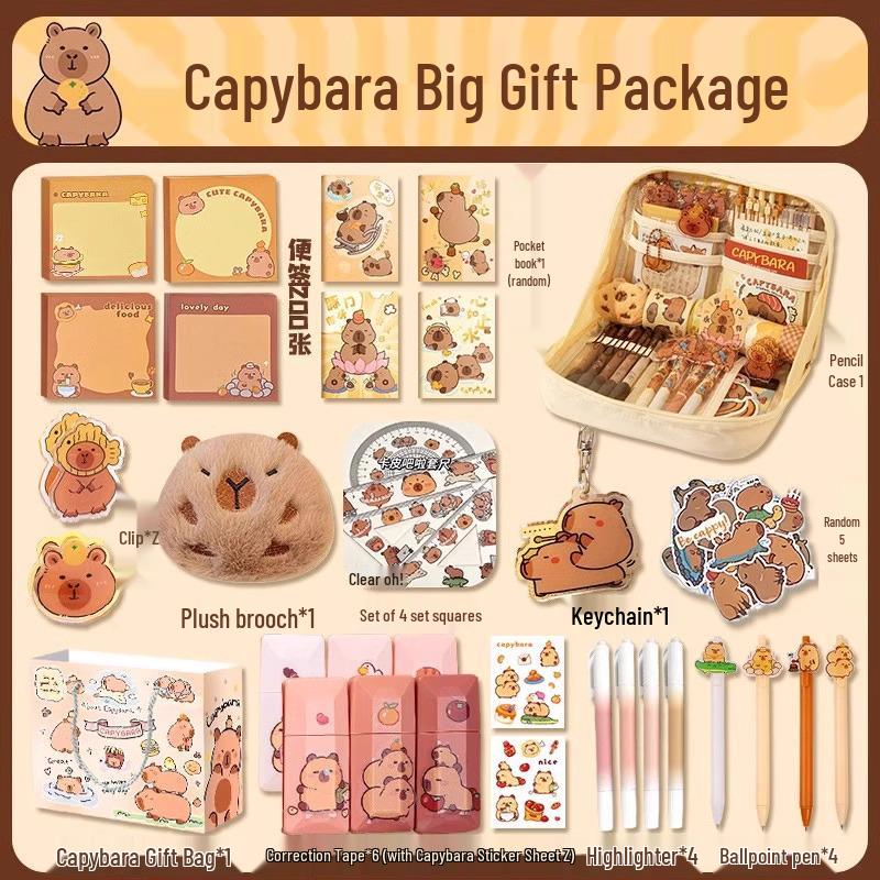 Capybara Large Capacity Pencil Case for Girls and Boys In Primary and Junior High School