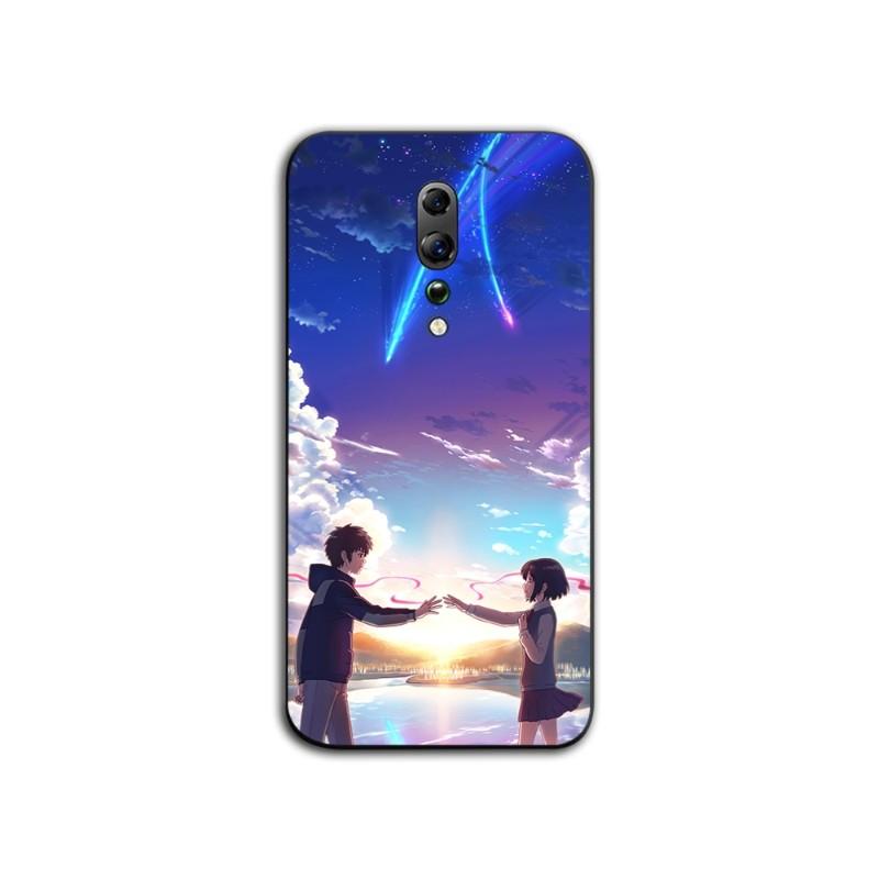 Ihr Name Japan Telefonhülle für OPPO Find X5 X3 X2 A93 Reno 8 7 Pro A74 A72 A53 Weiche schwarze Telefonabdeckung