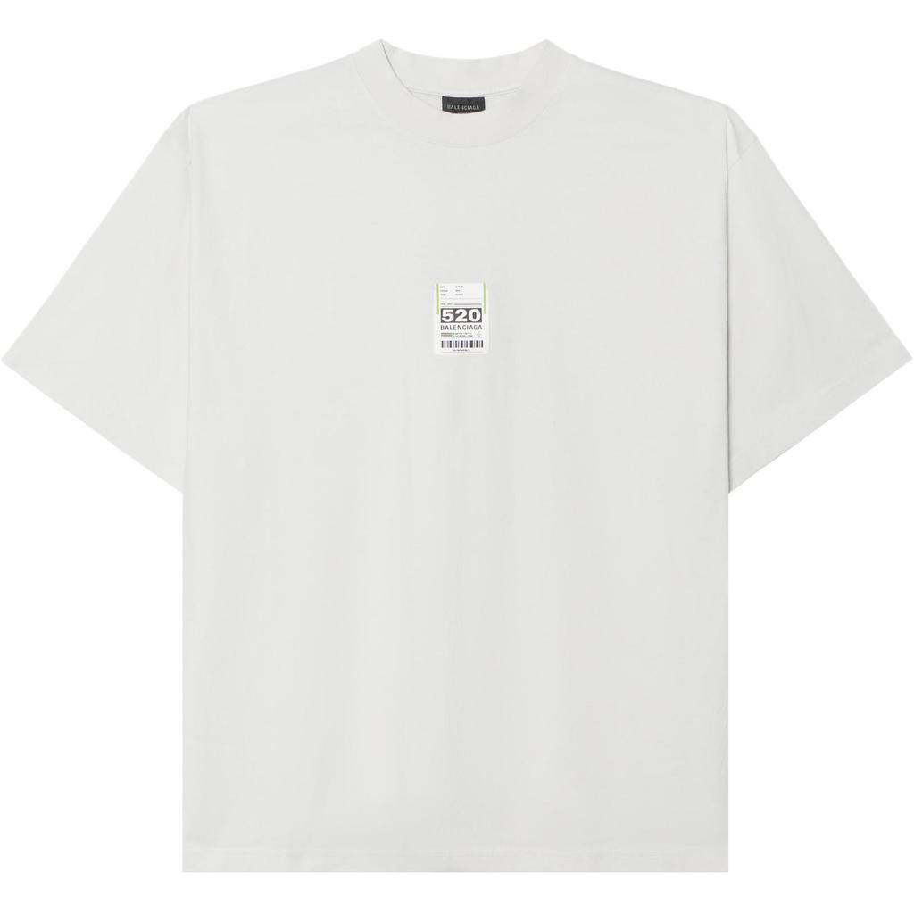 Balenciaga SS25 T Shirt Medium Size Fit Men's White 764235TSVK39012
