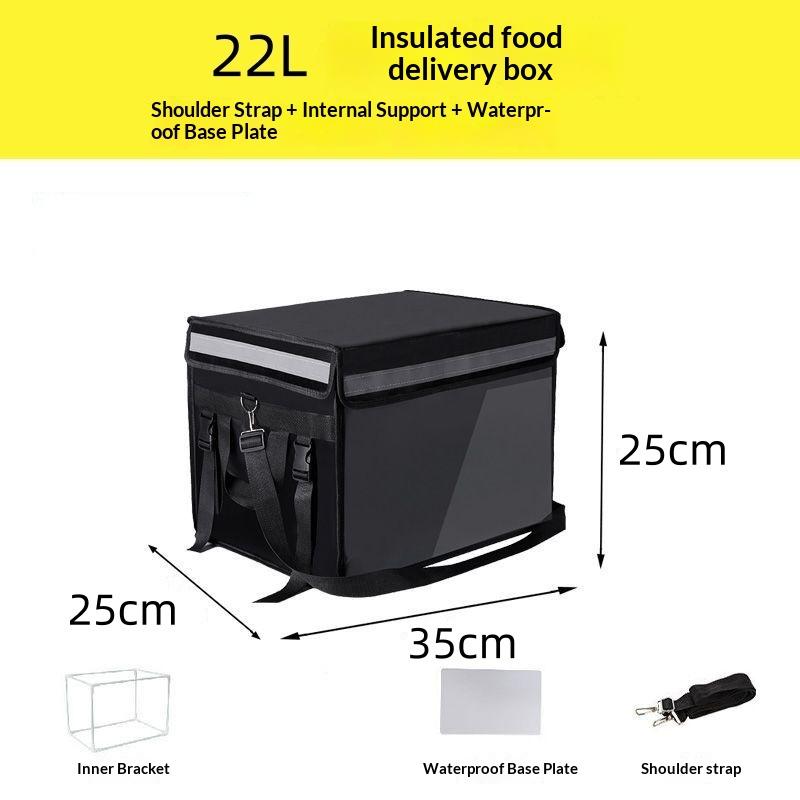 Thick Waterproof Insulated Delivery Bag For Shippers 22L 32L Shoulder Strap Included Large Capacity
