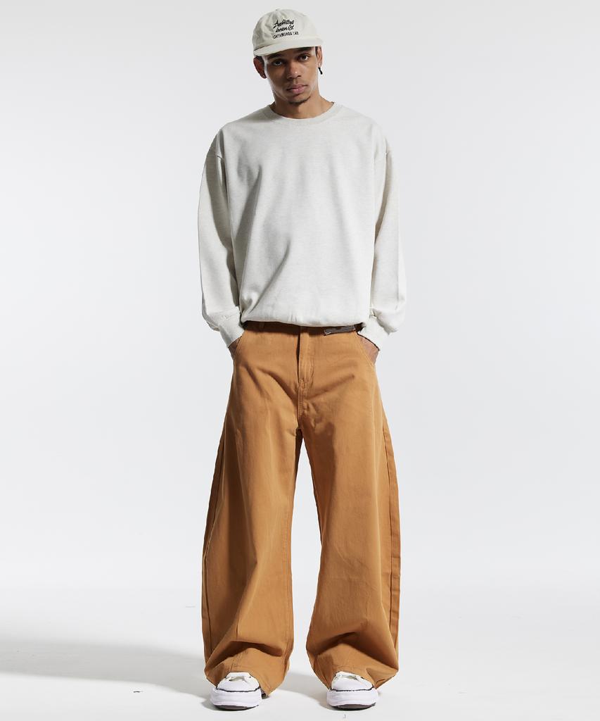 CREAM SODA LAB Blank All Season Sweatshirt Oatmeal