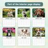 1pc Nature & Puppy Wall Calendar - Pet Dog Theme, 12 Different Designs, Suitable for Dog Lovers, Christmas and New Year Gifting