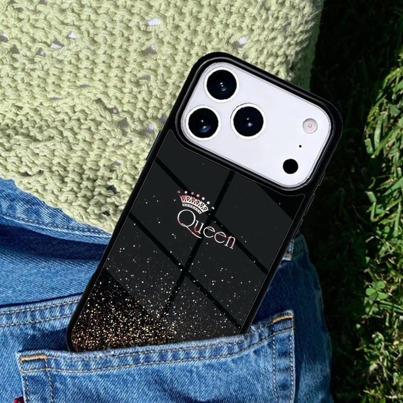 Queen Princess Crown Mobile Phone Case Compatible with IPhone 17 16 15 14 13 12 11Pro Max 17 Air Cover