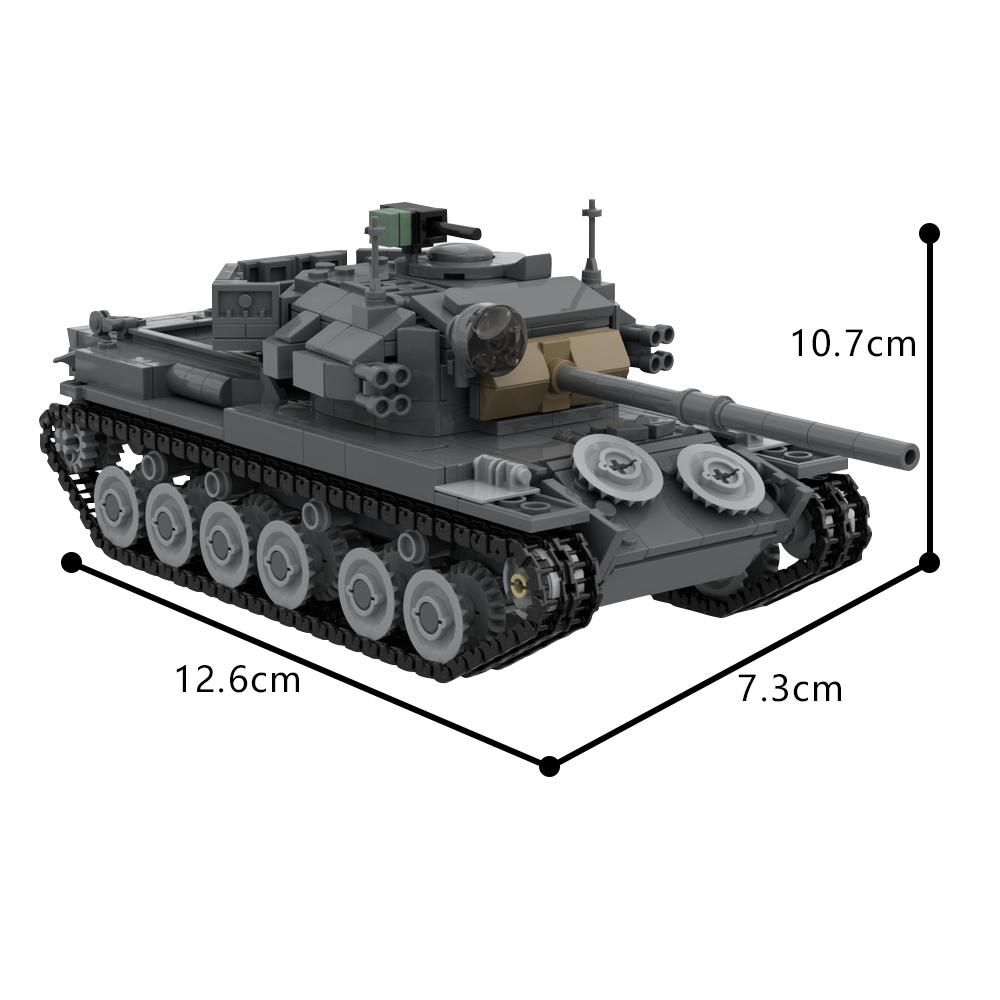 MOC Centurion Mk. 5/1 Tank Building Blocks Model Army Military Tank Weapons Bricks Assembly Toys Kids Birthday Gifts