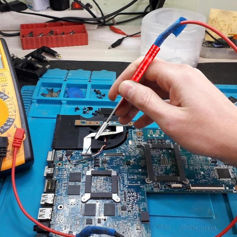 Piercingnadel Testsonde 2X Super Spitze Multimeter Sonde 3mm Edelstahl Piercingnadel Sondenspitzenadapter Für Autotester