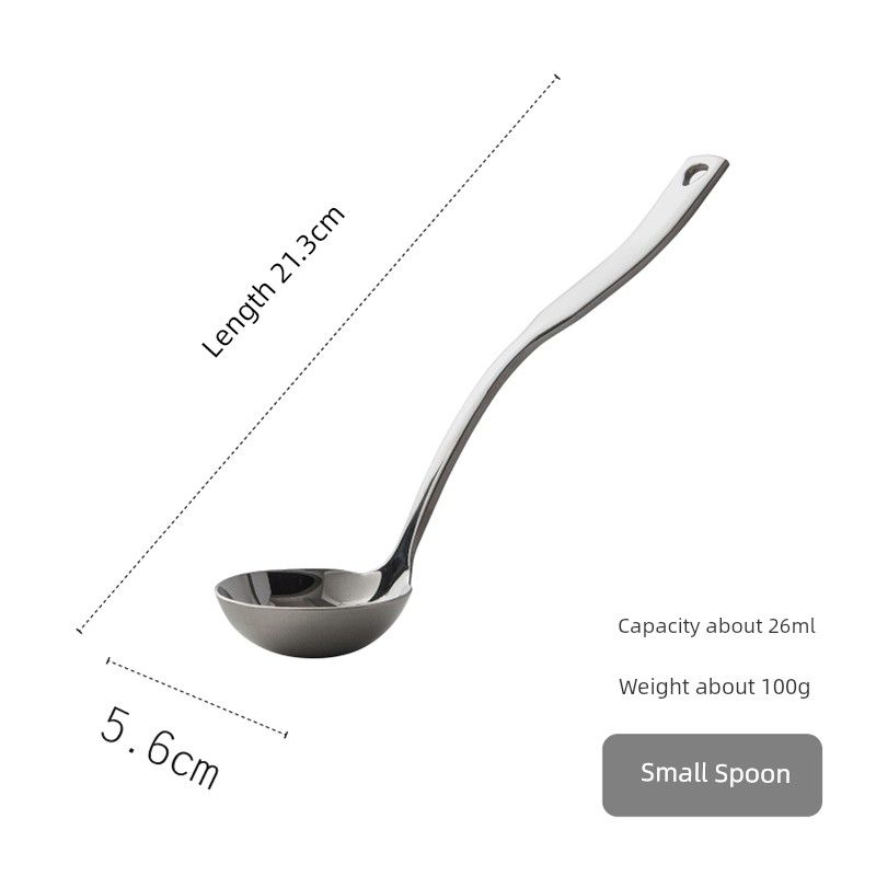 Soup Spoon For Home 304 Stainless Steel Spoon Colander Long Handle Hot Pot Spoon Spoon for Soup Serving Suit Spoon Large Size Soup Spoon