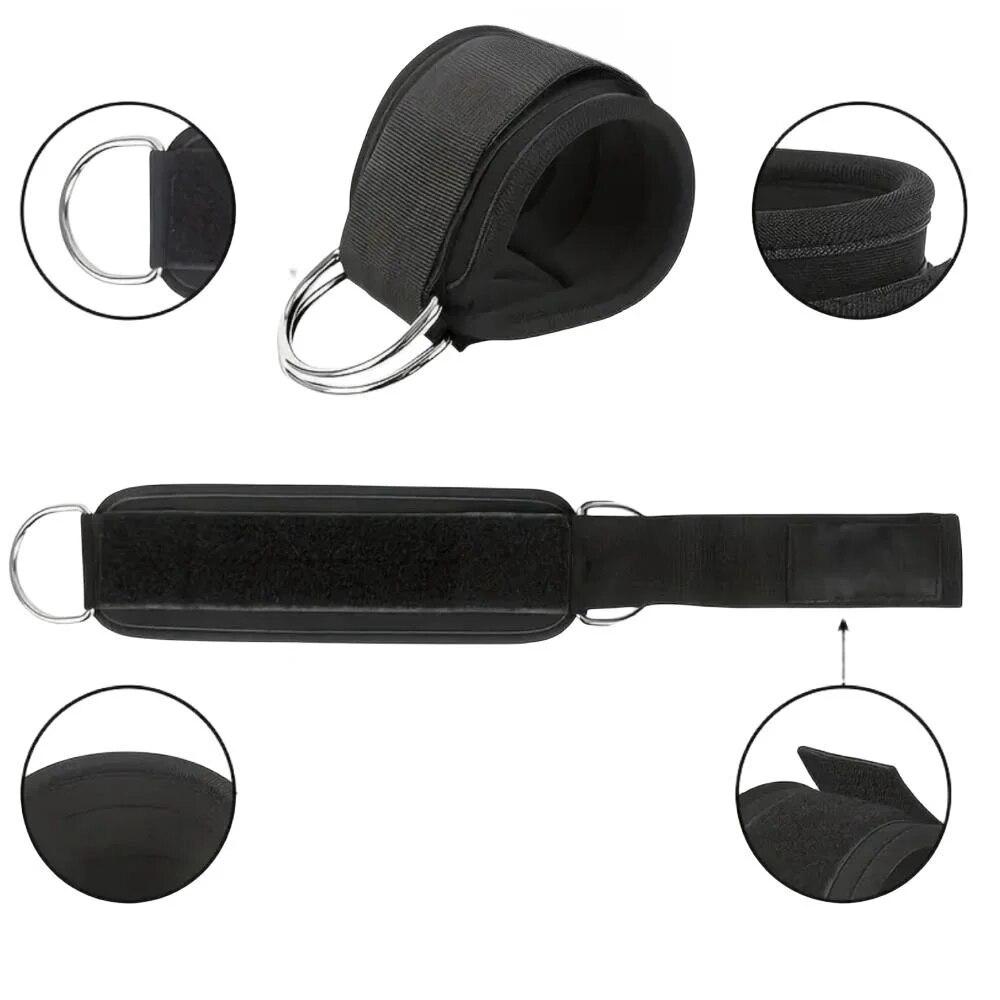 Curea de fitness pentru gleznă pentru aparate cu cablu Atașament de gleznă căptușit pentru picior și fesieri Gym Manșetă pentru gleznă Pradă exerciții de recul de șold