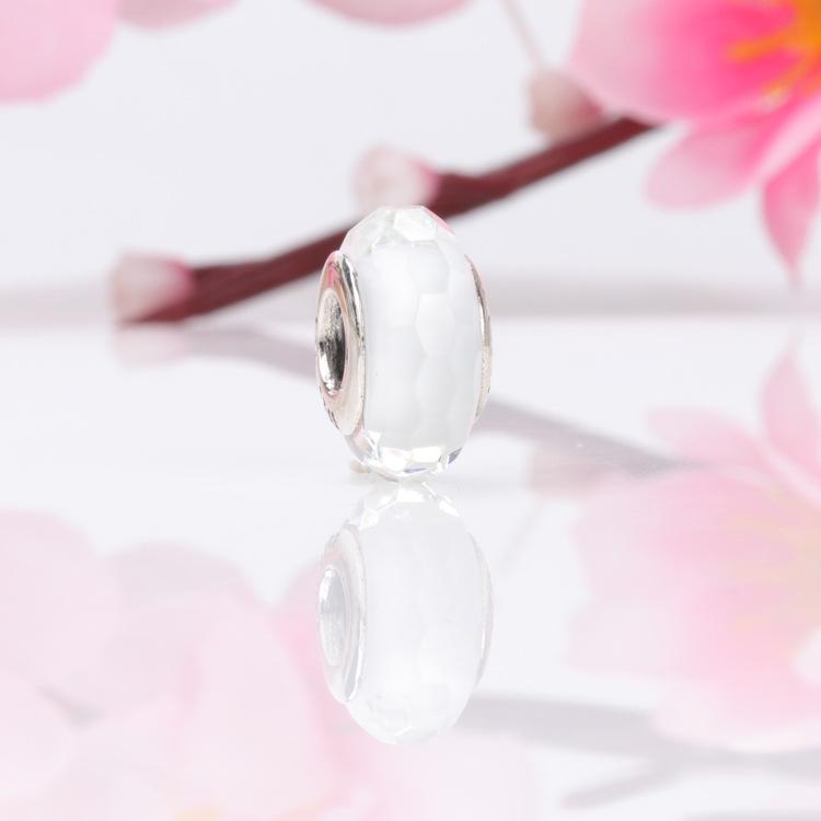 Pandora Pärlor: Europeisk & Amerikansk S925 Sterling Silver Facetterad Glas Berlockpärla