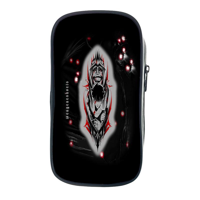 

Аниме Solo Leveling Pencil Case Sung Jin Woo Pen Bag Статуя Бога Студенческая Канцелярская Сумка Для Хранения Статуя Бога Портативный Пенал Детский Подарок 4