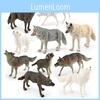 Arctic Wolf Wildlife Pvc Figurine Models For Collectors And Nature Scene Decor