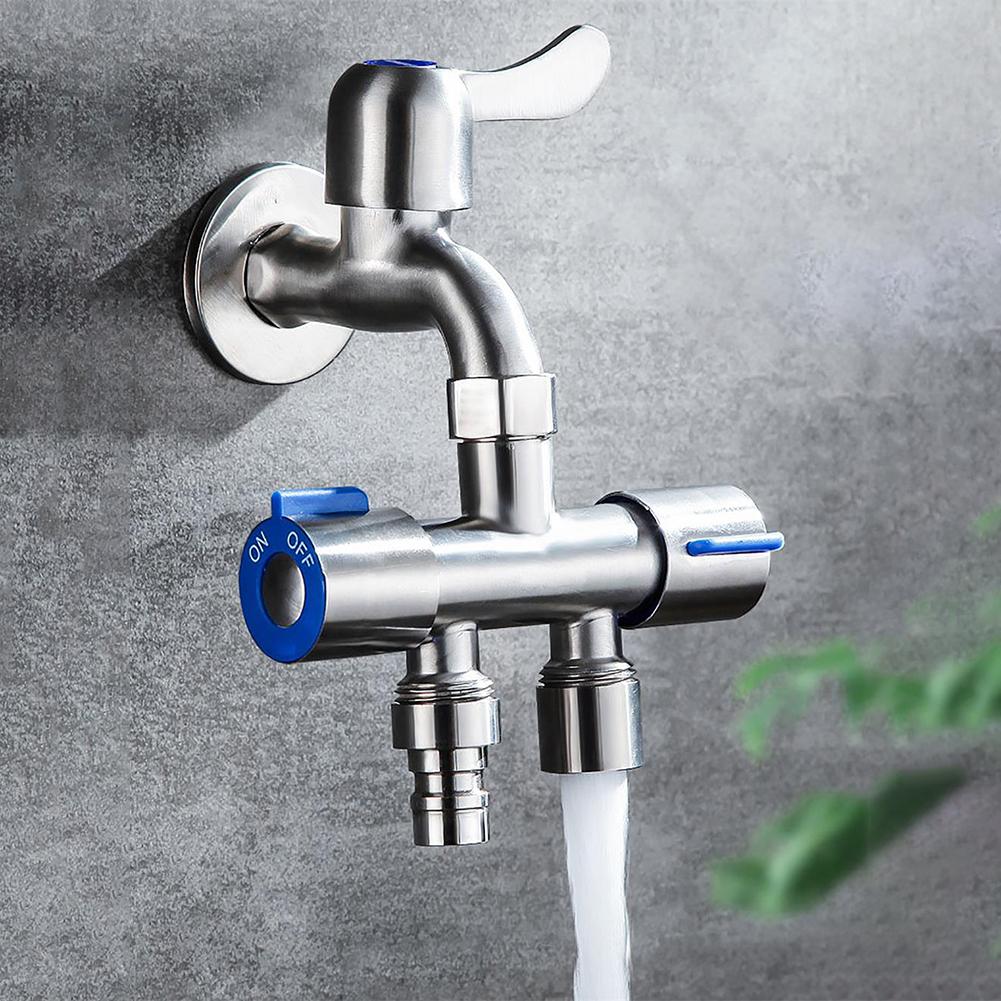 Dual Control Water Distributor Filling Valve Double Control Angle Valve Easy Installation Stainless Steel Construction