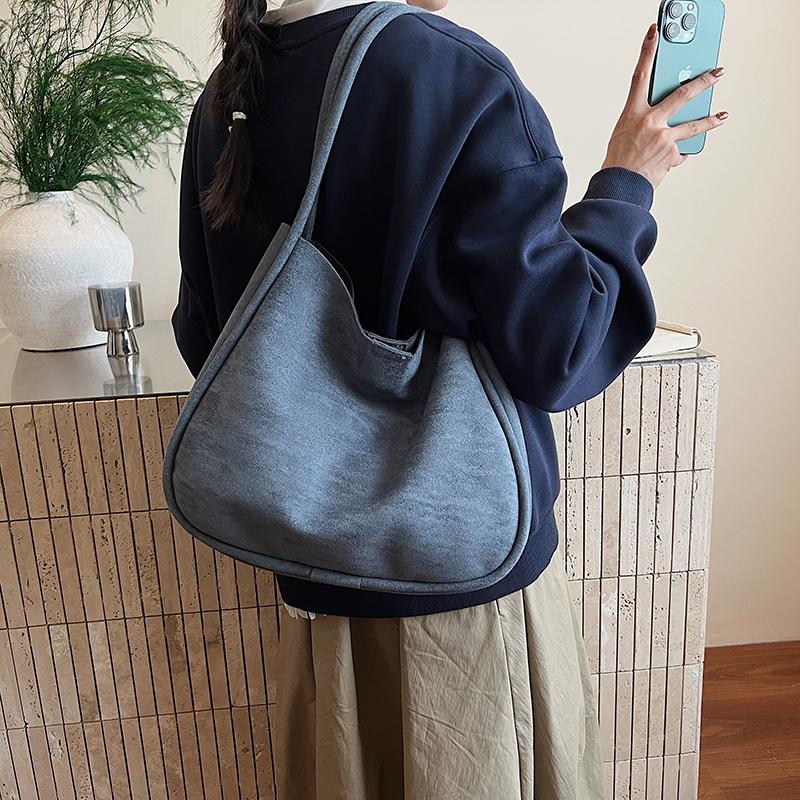 Large-capacity Soft Leather Bag Women's New Foreign-style Texture Shoulder Underarm Bag Tote Bag Women's Bag