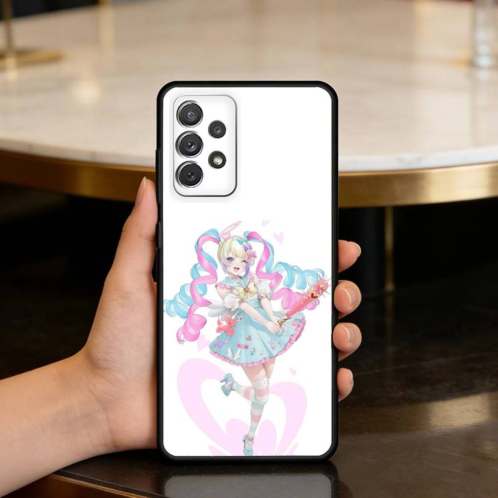 Game  Needy Girl  Overload Soft Silicone Black Cover Phone Case For Samsung Galaxy A73,A72,A71,A70,A53,A52,A51