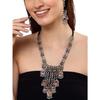 Latest Stylish Traditional Oxidised Silver Necklace Jewellery Set for Women