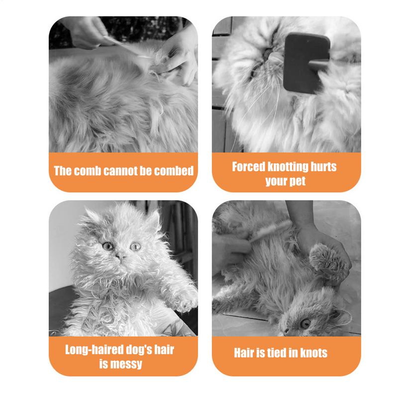 Cat Comb Pet Massage Hair Cleaning Comb Multifuncrtional Pet Hair Cleaning Comb 2 In 1 Puppy Massage Tool For Cats Dogs And