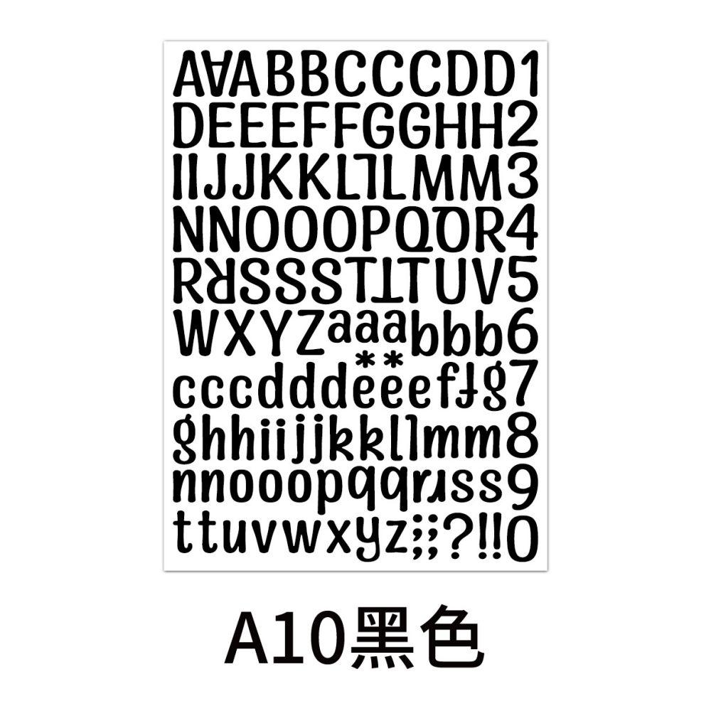 2Pcs 26 Alphabet A-Z Planner Stickers Waterproof Colorful Creative Diy Pvc Letter Number Sticker For Kids Cup Laptop