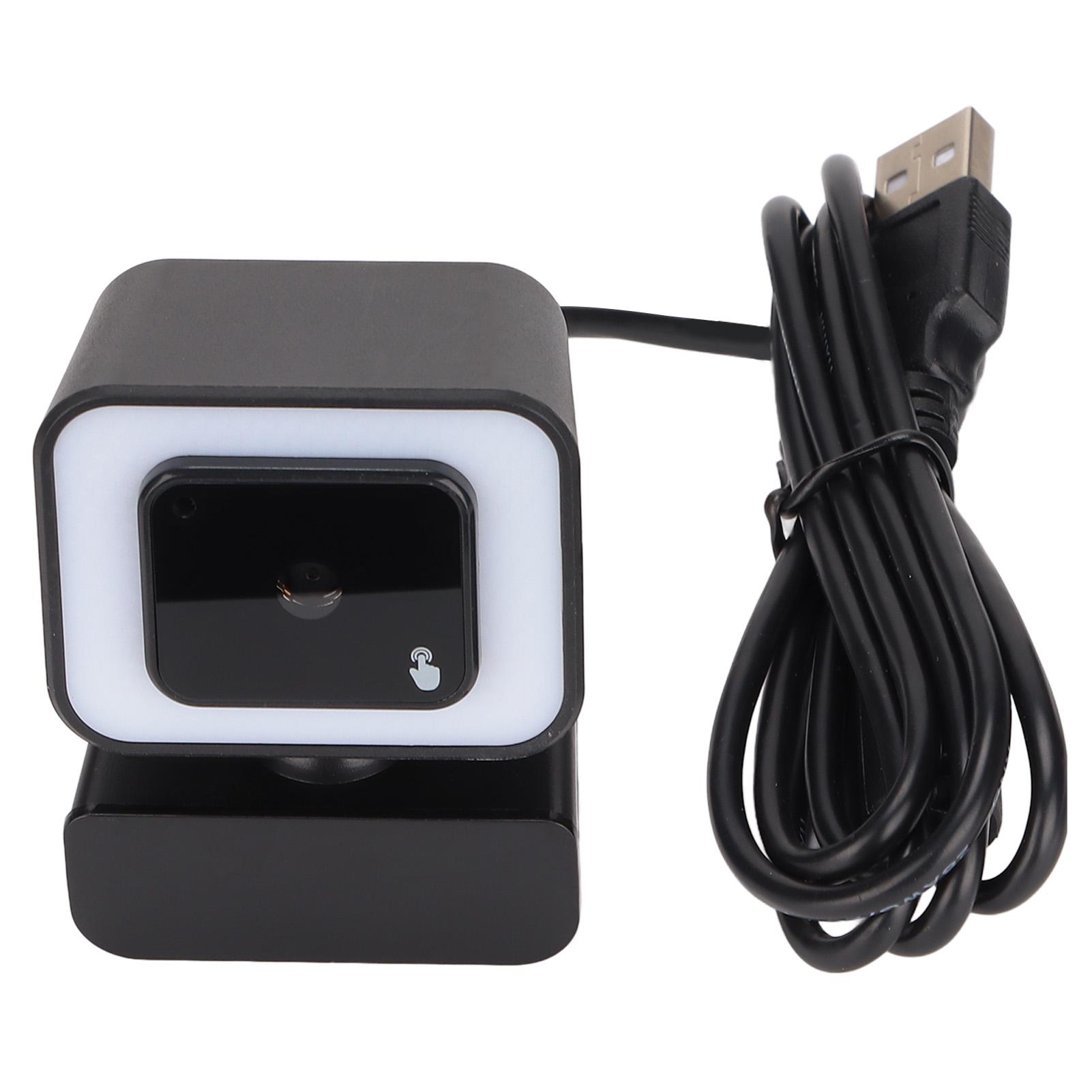 

Computer Camera 2560x1920 USB2.0 Adjustable Fill Light 2K Autofocus Noise Reduction Mic Plug and