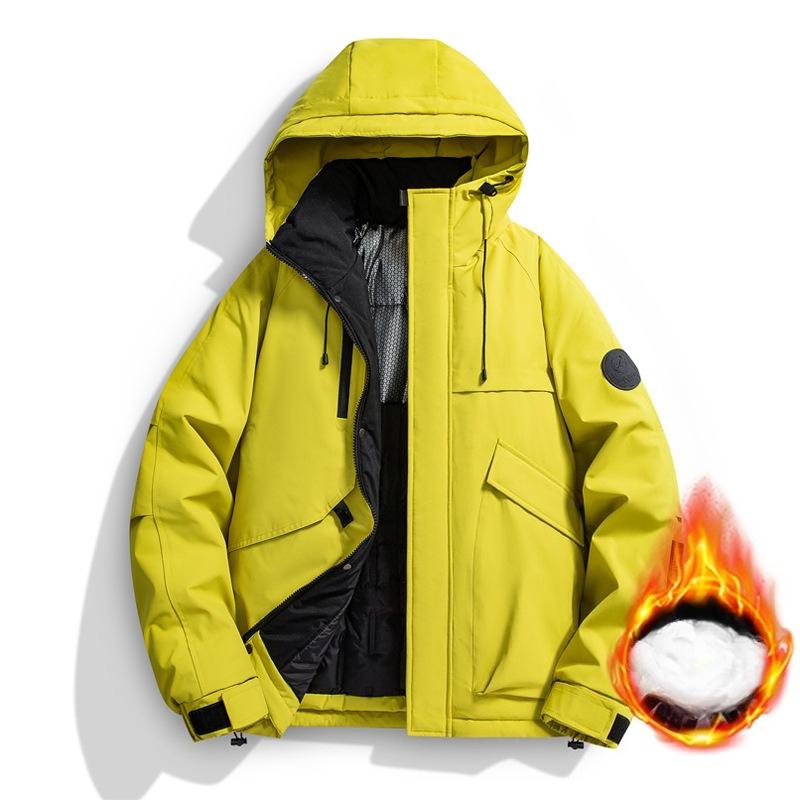 New Outdoor Temperament Cotton Jacket Thickened Jacket Warm Hooded Casual Work Cotton Jacket Men's Cotton Jacket