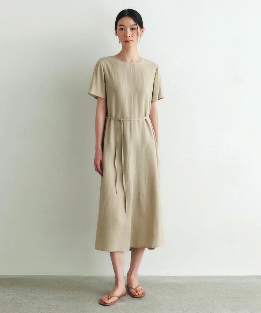 Aesmoeo Marine Loose Long Dress (Olive)