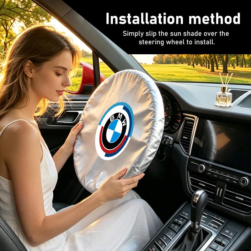 Foldable Car Steering Wheel Sun Shade Sun Protection Anti-uv Sunscreen For BMW M3 M5 E36 E39 E46 E60 E61 E64 E70 E71 E80 E85 E87