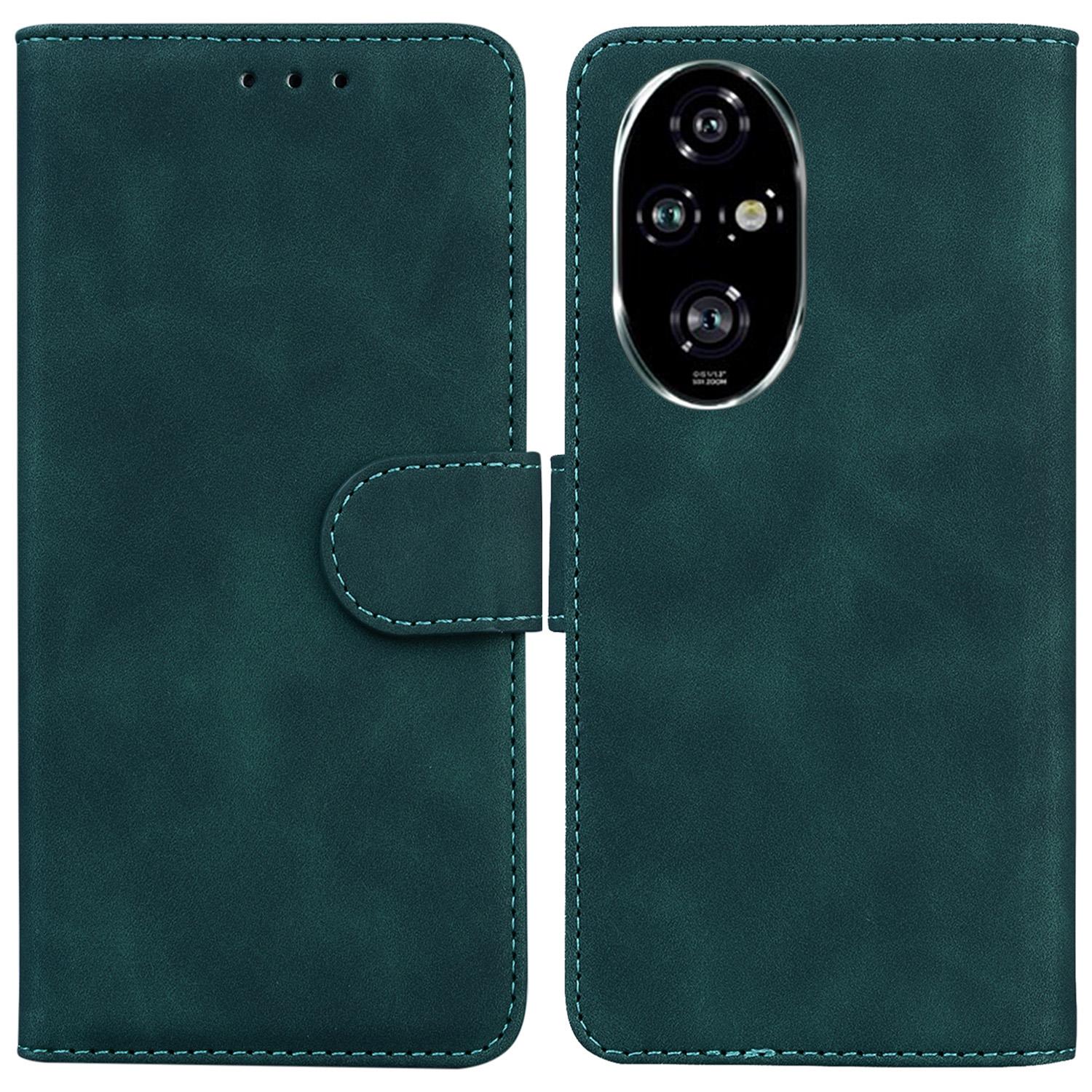 

For Honor 200 Pro 5G Phone Case Solid Color Leather Cover Mobile Accessories Wholesale Green