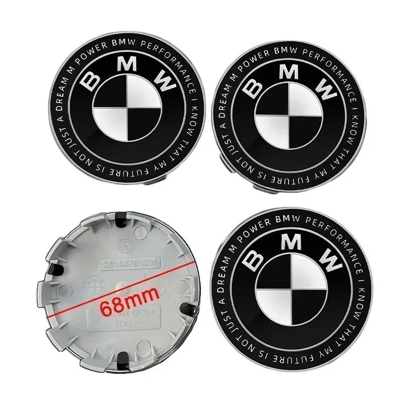 Pro BMW E36 E46 E53 E90 E60 E61 E93 E87 X3 X5 F30 F20 F10 G30 Příslušenství 4ks 56/68mm Krytka středu kola auta Kryty ráfku