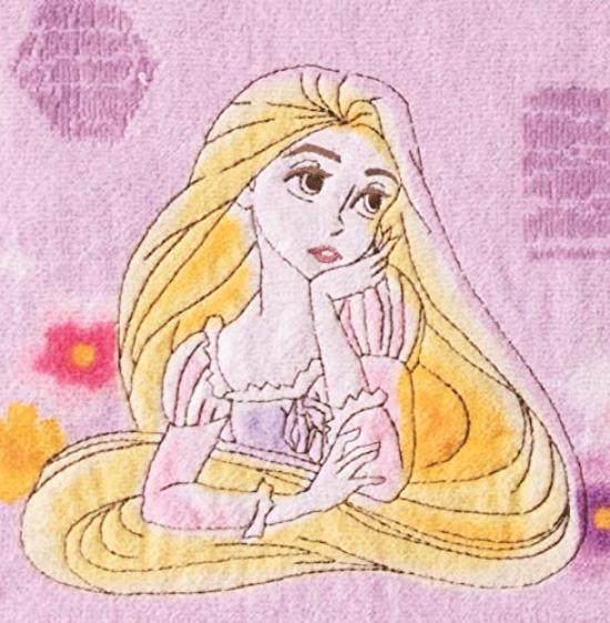 Marushin Disney Tangled Hand Watercolor Product 2005084000 Towel, 34x36cm, Rapunzel, 100% Cotton, Number