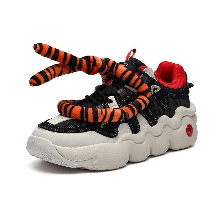 Fila Panini Fashionable Comfortable Casual Shoes Men Sneakers Black Cream F12M216123FBG