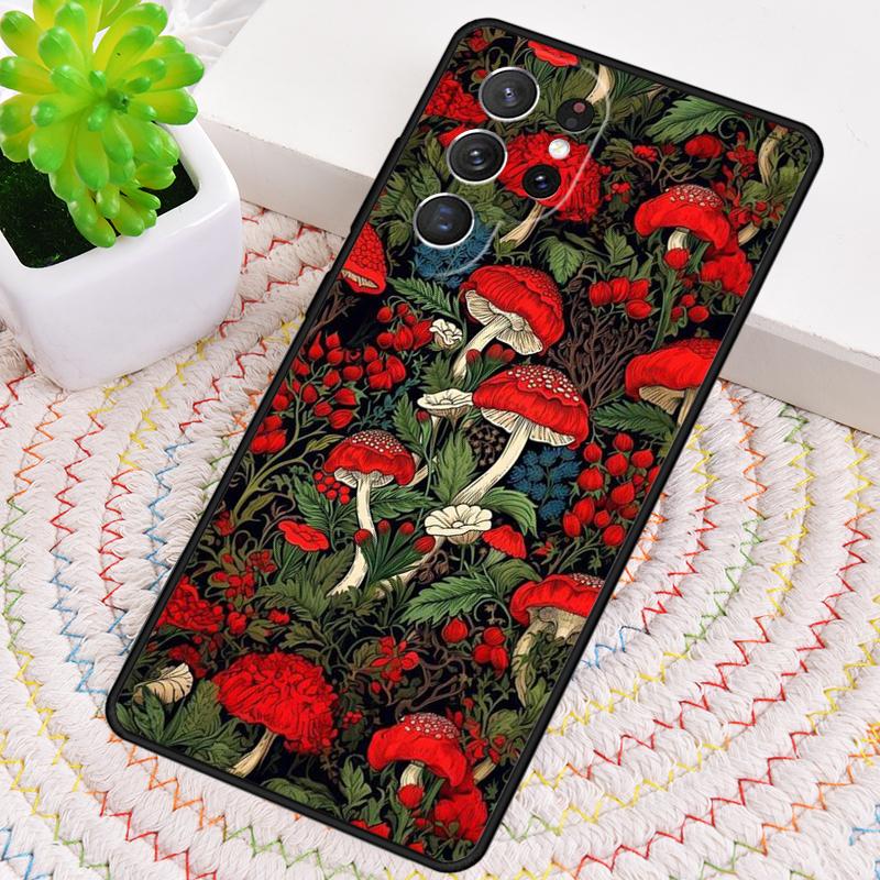 Mushroom Forest Silicone Phone Case For Samsung Galaxy Note 10 Pro S26 S25 S24 S23 S22 S21 Plus S25Ultra Capa Cover