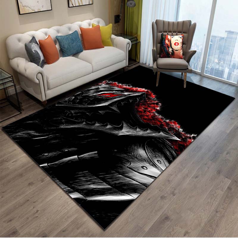 15 Sizes Berserk Anime Carpet Living Room Decor Doormat Bedroom Hallway Entrance Balcony Floor Large Area Rug Comic Pattern Mat