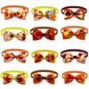 50/100pcs Dog Bow Tie Fall Style Dog Bowties Necktie Collar Thanksgiving Pet Supplies Pet Grooming Accessories for Small Dog Cat