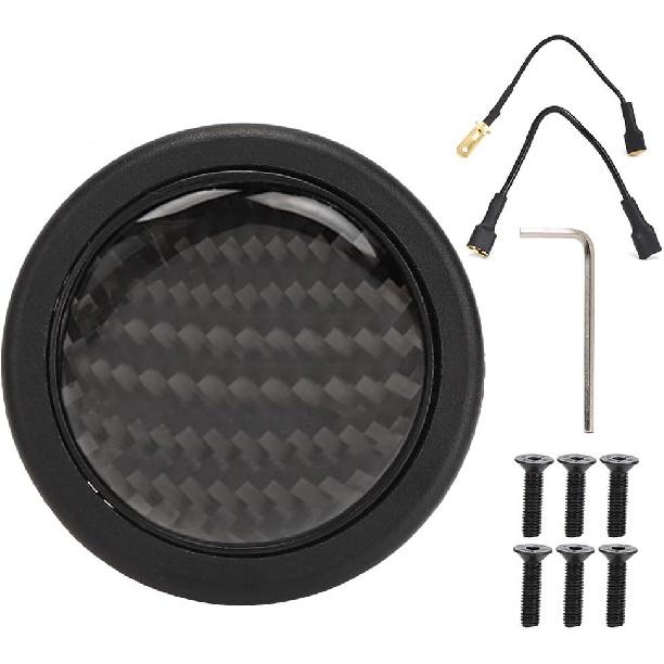 Nrg Horn Button,Steering Wheel Screw-Steering Wheel Center - Horn Button Carbon Fiber Steering Wheel Button Steering Wheel Horn Push Button for 6