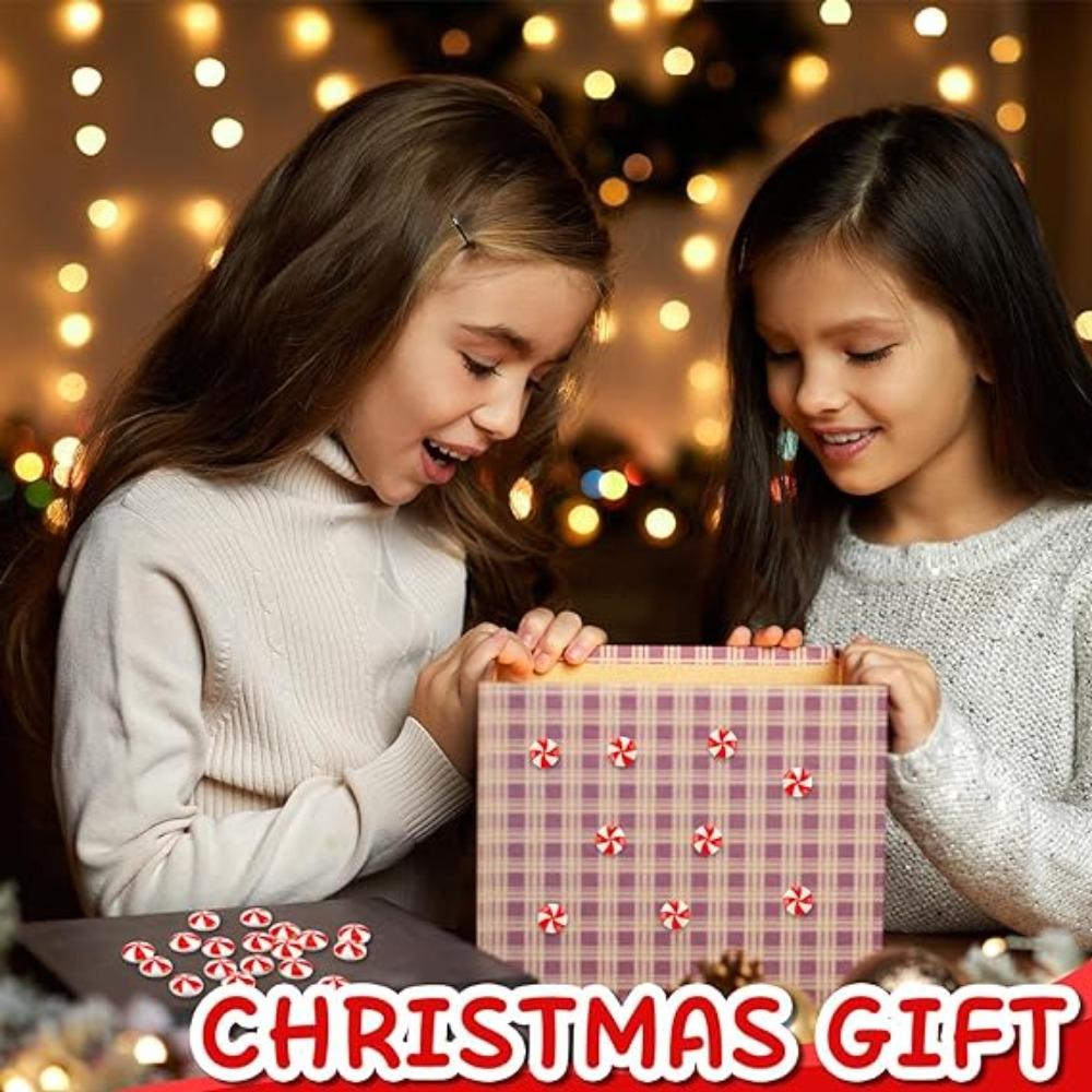 

10 шт., искусственные конфеты из мягкой глины, красочные украшения для торта, забавные конфеты из мягкой глины, Рождество