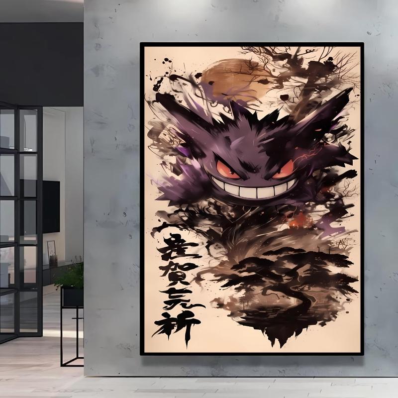 Canvas Painting Pokemon Charizard Cool Character Poster HD Printing Not Fading Modern Home Children's Bedroom Decor Holiday Gift
