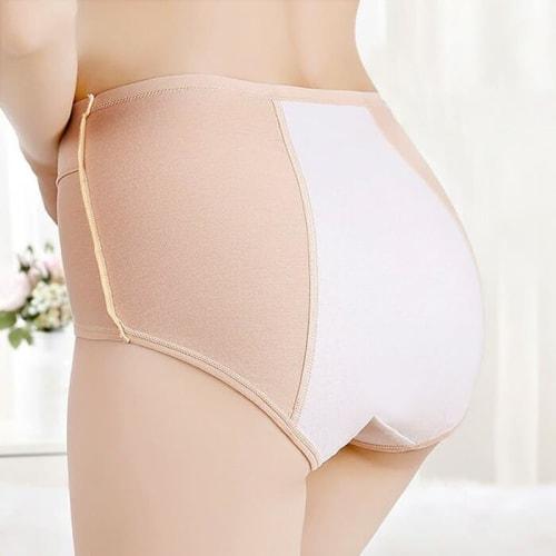 Karly Shop Menstrual Sanitary Panties, Nighttime, Cotton, Smooth, Stretch, Breathable, Waterproof, Deep Fit, Comfortable, RSS-005, XL, Black